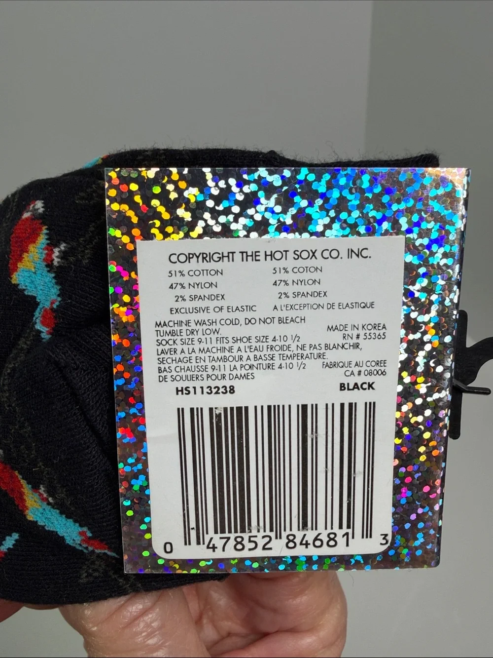 NWT Scarlet Macaw Parrot Women’s 9-11 Crew Socks Bird Lover Psittacine Boho